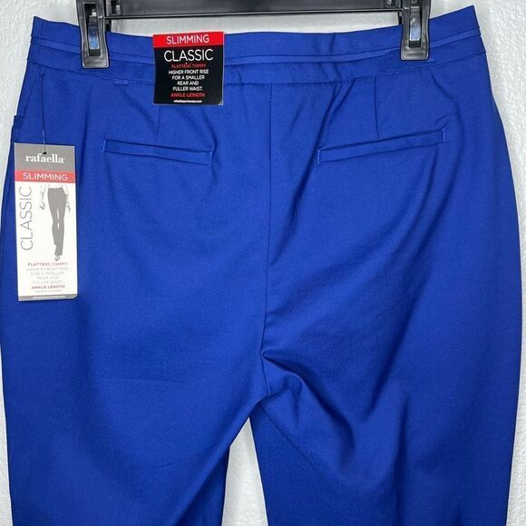 New! Rafaella Classic Slimming Ankle Length Women’s Dress Trousers Pants Sz 8 - Picture 6 of 14